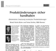 Produktänderungen sicher handhaben